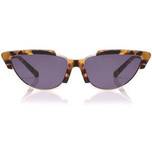 NWT Karen Walker Tropics Sunglasses in Crazy Tort & Smoke Mono